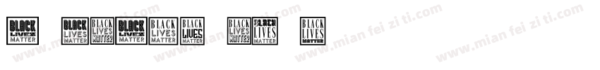 A BLACK LIVES字体转换